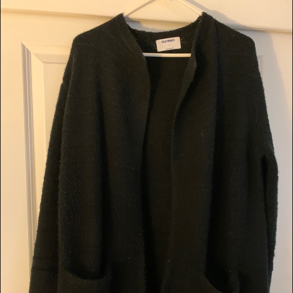 Black Thick Cardigan